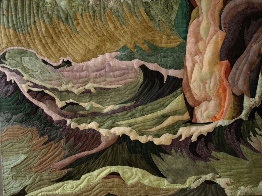 The Wrath of Poseidon quilt by Marilyn Belford